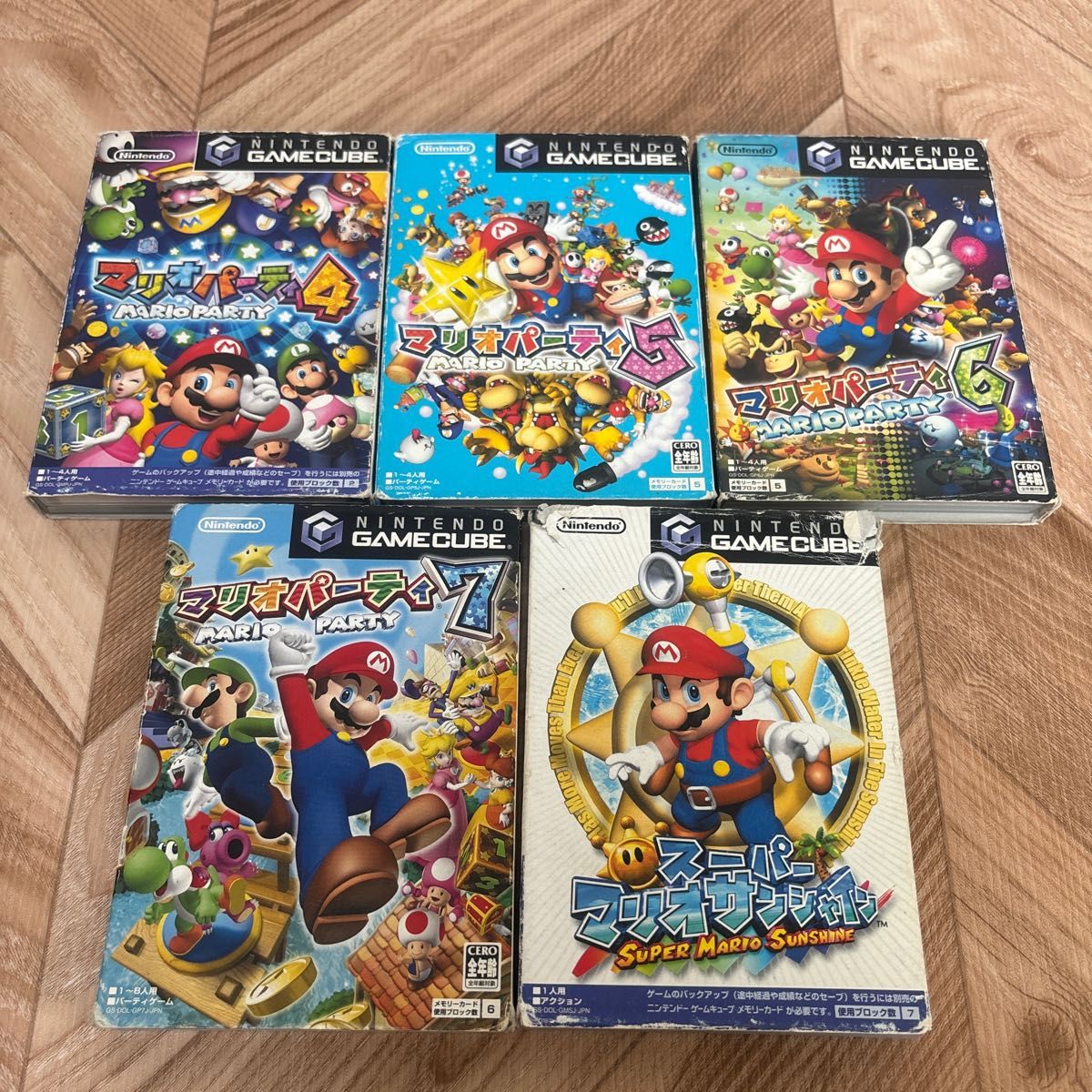 ゲームキューブソフト 5本マリオセット