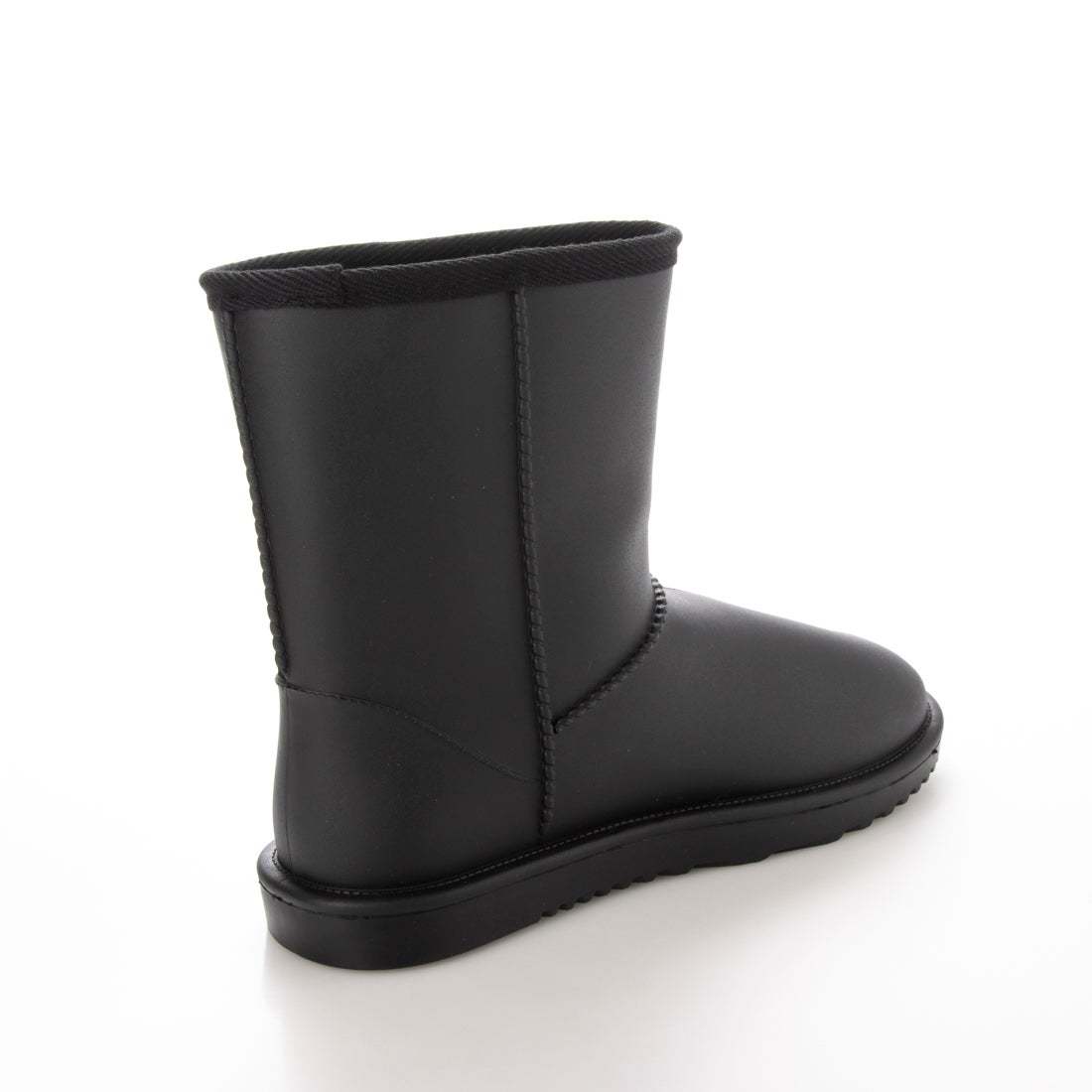  Short rain boots snow boots mouton boots protection against cold boots heat insulation . slide bottom lady's 21076-blk-230