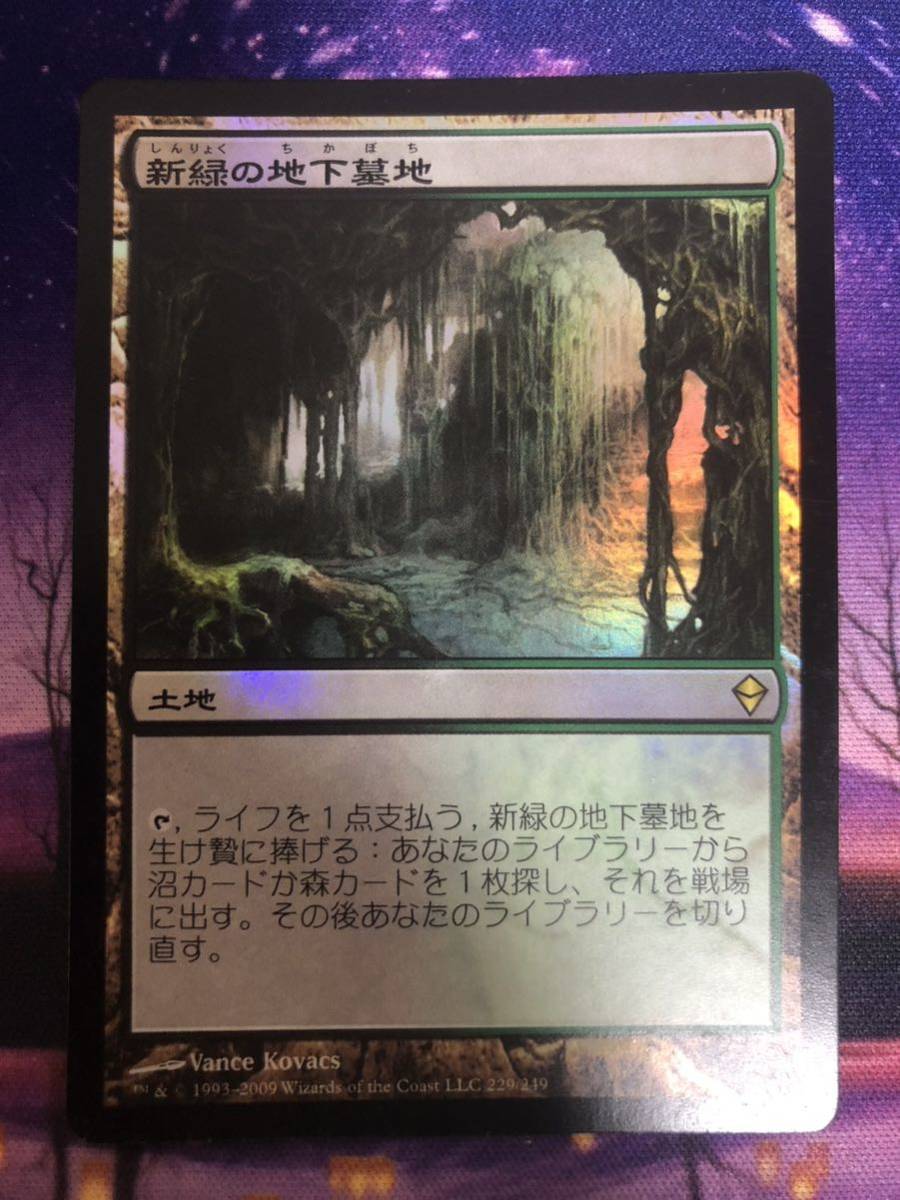 MTG/新緑の地下墓地/Verdant Catacombs/ZEN/日本語/Foil_画像1