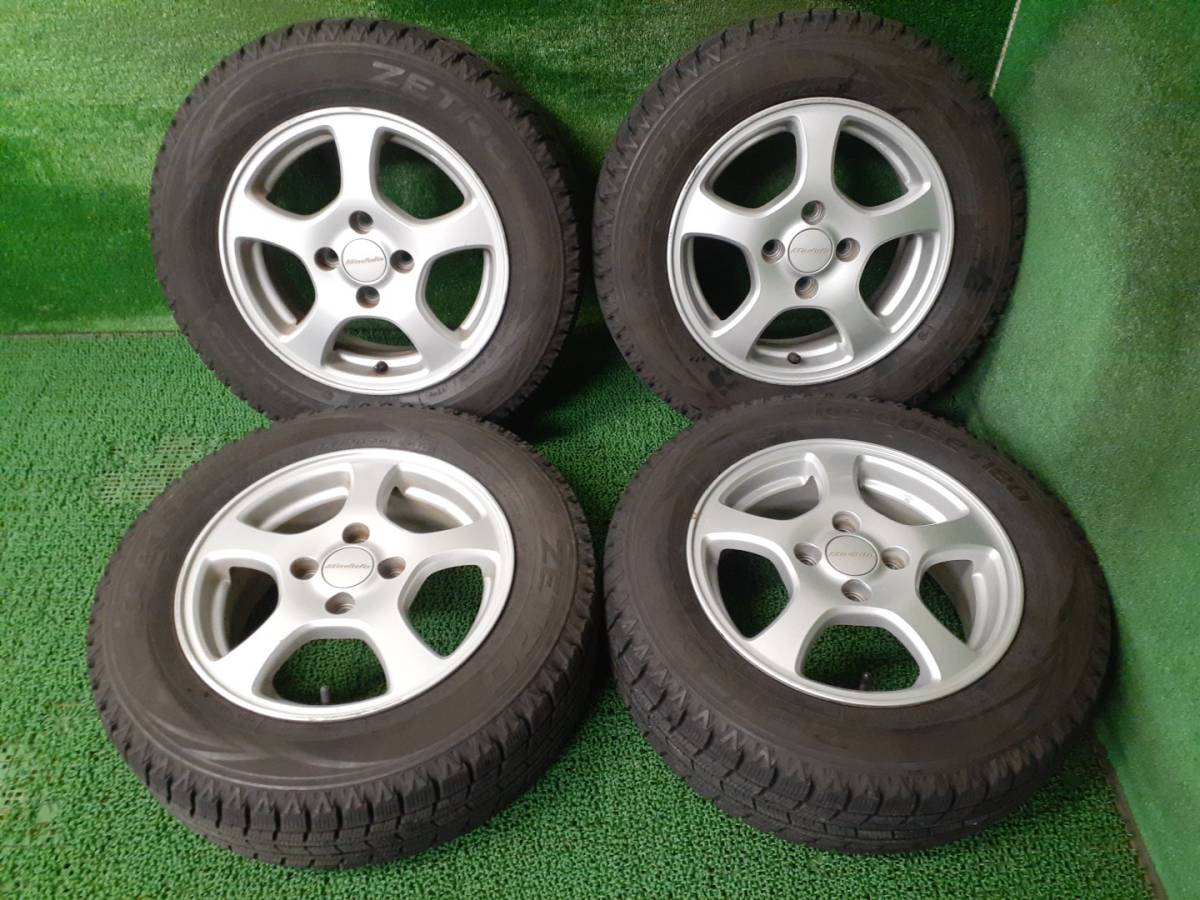 ZETRO ICE Edge neo 175/70R14 ホンダ Modulo 純正 14×5.5J +45 スタッドレス付4本 中古 売切!!_T10313