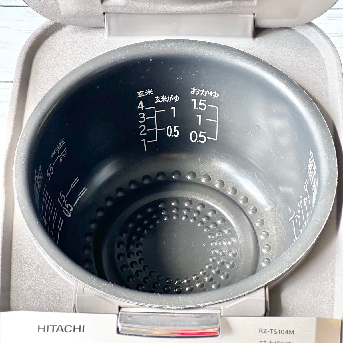 日立 炊飯器 5 5合 ふっくら御膳RZ-TS104M グレー 2021年製 Yahoo