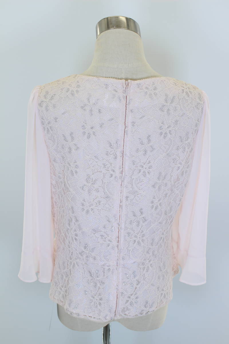  new goods 11 number translation have blouse race pink silver lame Tokyo sowa-ru color formal wedding 