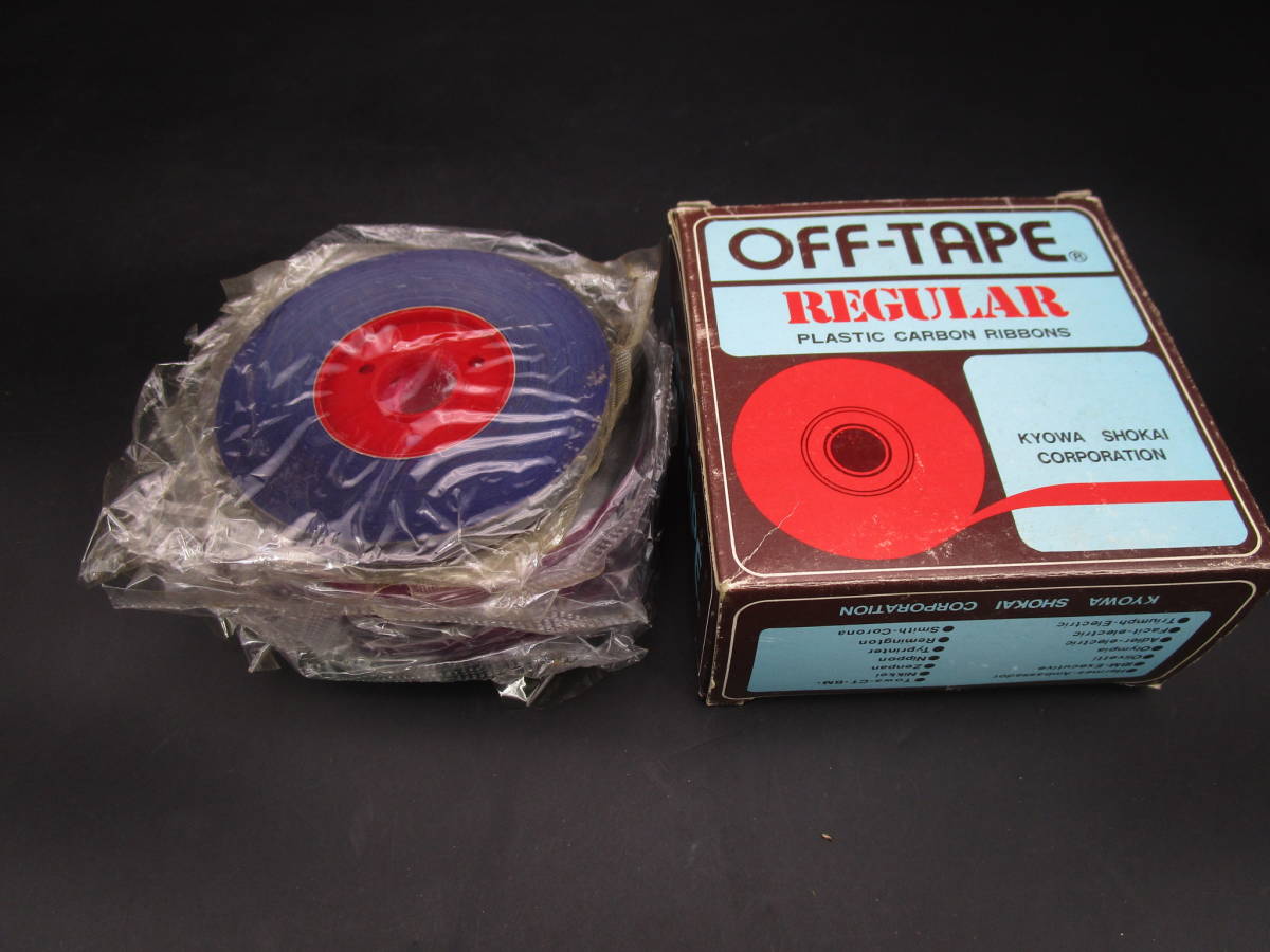  off tape typewriter for? 8mm 270m film ribbon KYOWA SHOKAI plastic carbon film unused? postage 600 jpy (0BNGG