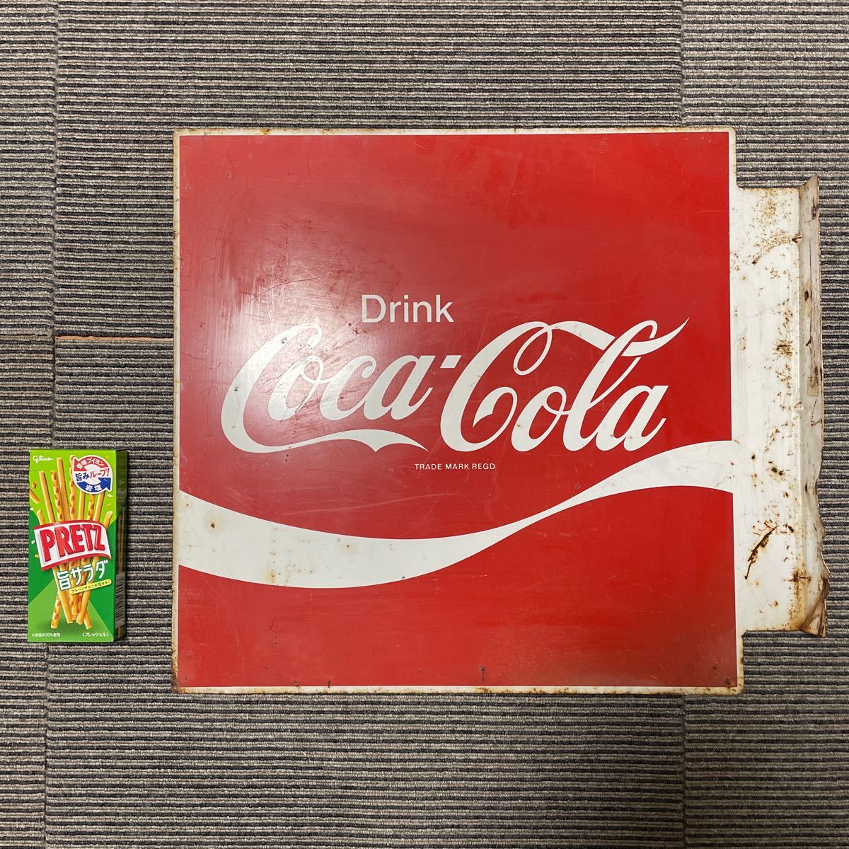 コカ・コーラ 昭和レトロ ホーロー看板 当時物 アンティーク看板 Coca