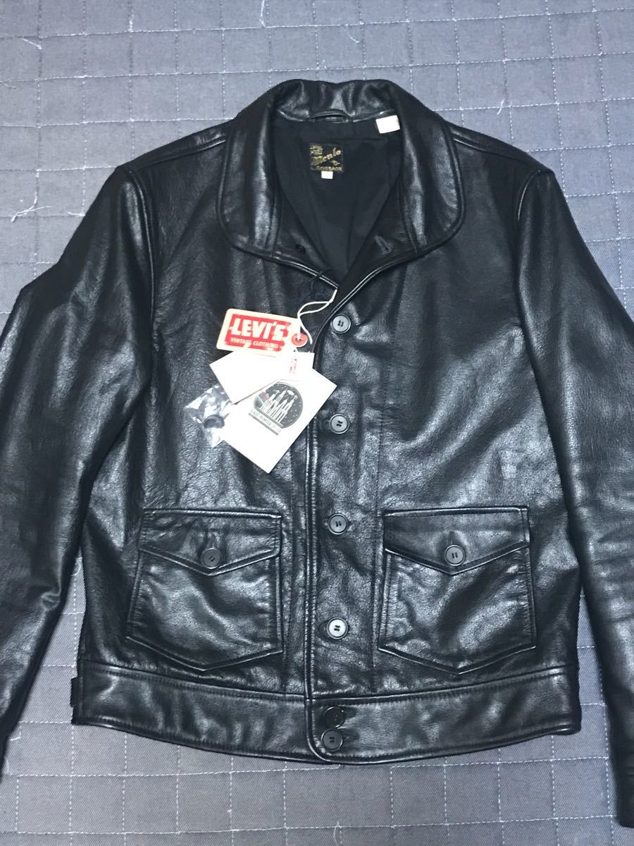 LEVI'S VINTAGE CLOTHING 1930' Menlo cossack Leather Jacket leather jacket  kosak jacket Levi's LVC: Real Yahoo auction salling
