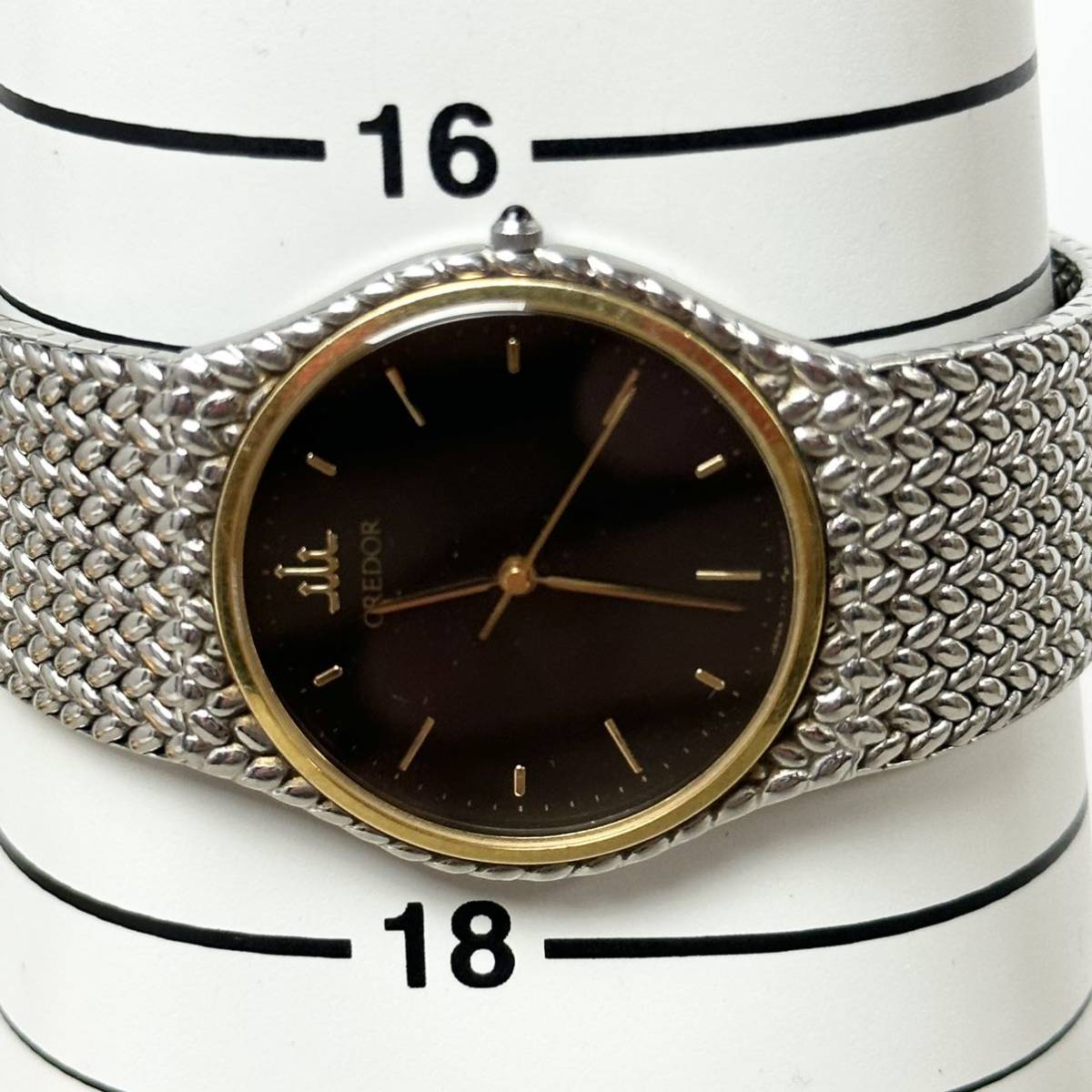 驚きの値段で SEIKO O2307-12 CREDOR ベゼルK18 稼働品 腕時計