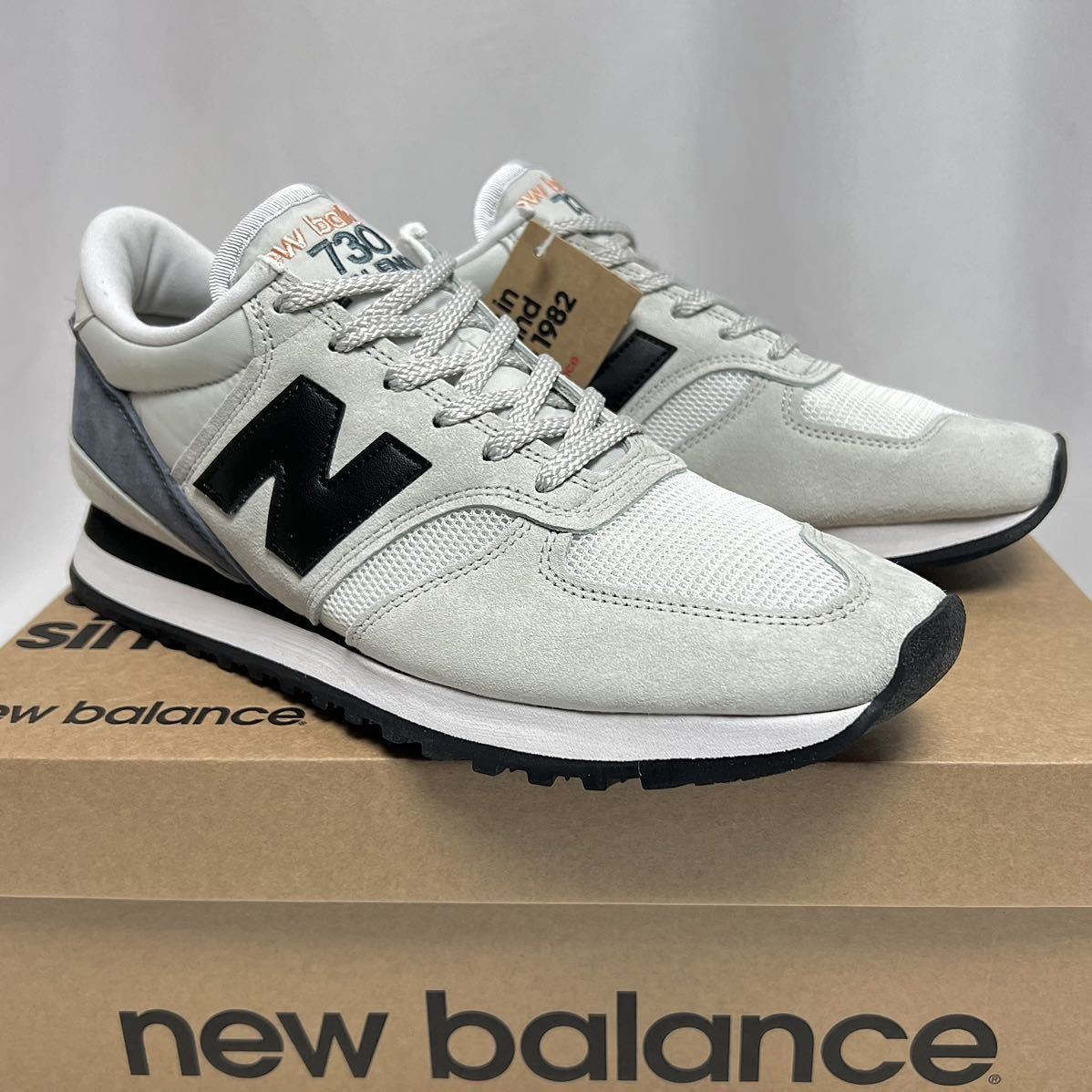 25.5cm 新品 ニューバランス M730 GWK イギリス製 NEWBALANCE ライト グレー MADE IN ENGLAND 英国製 USA7.5 730 730GWK 9060 1500 920