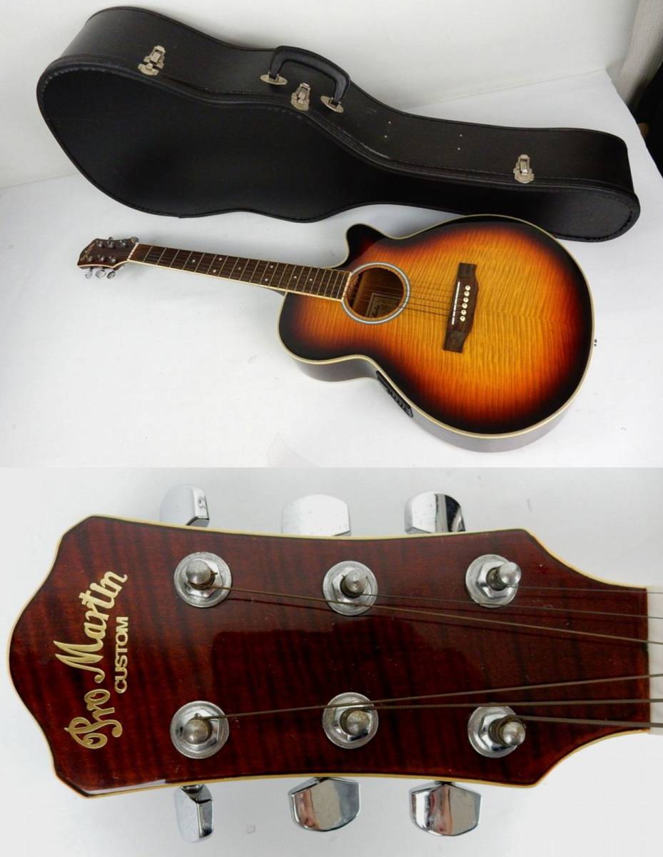 【Pro martin】 プロマーティン エレキアコースティックギター MODEL No. EA500W VS 出音確認 中古品 JUNK 現状渡し 一切返品不可で！_画像1