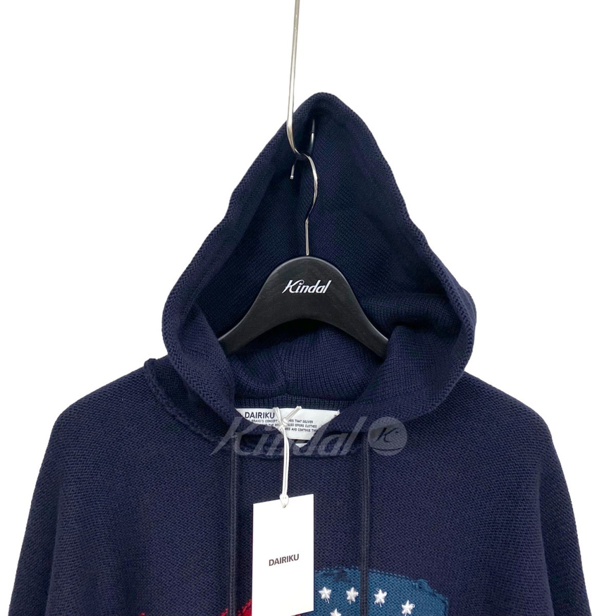 DAIRIKU×ZOZOVILLA 別注23AW America Knit Hoodieインサイドアウト