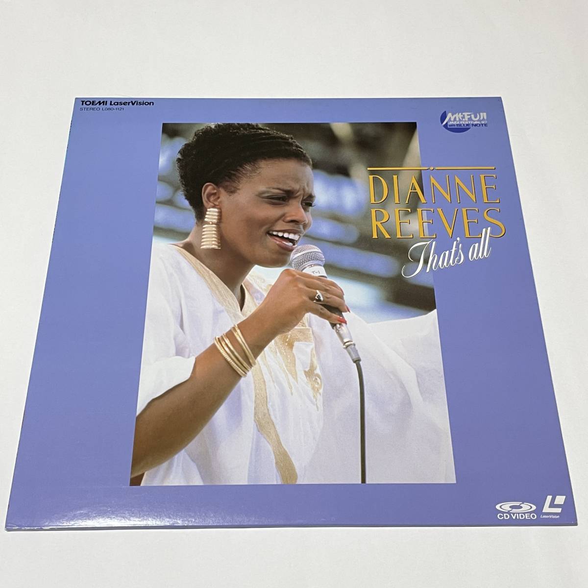 ■LD■レーザーディスク ■ DIANNE REEVES That's All LIVE at Mt.Fuji 1987■F142_画像1
