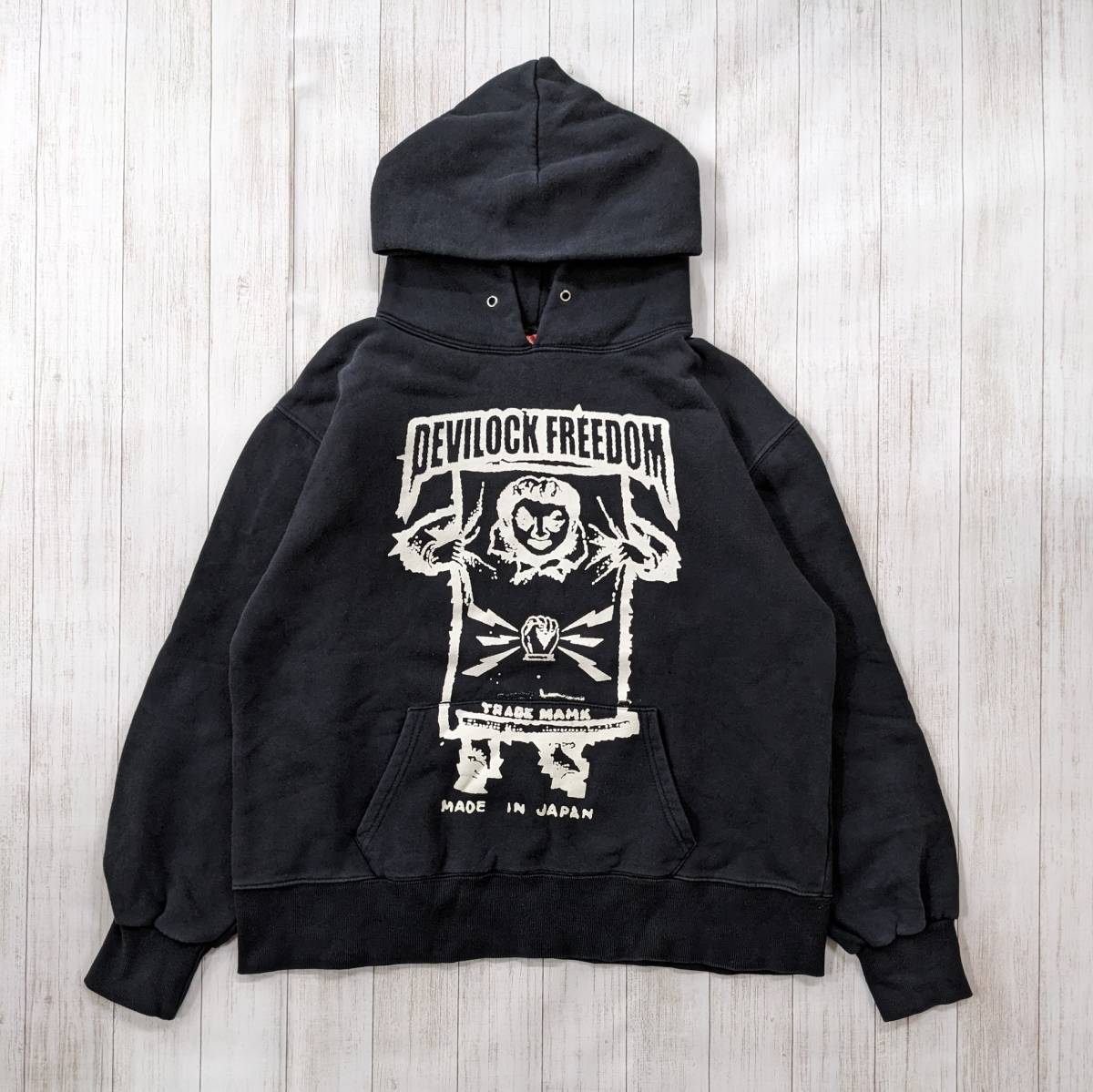 Devilock/デビロック/初期/ヴィンテージ/vintage Devilock Freedom Pullover Hoodie/プルオーバーパーカー/SIZE L_画像1