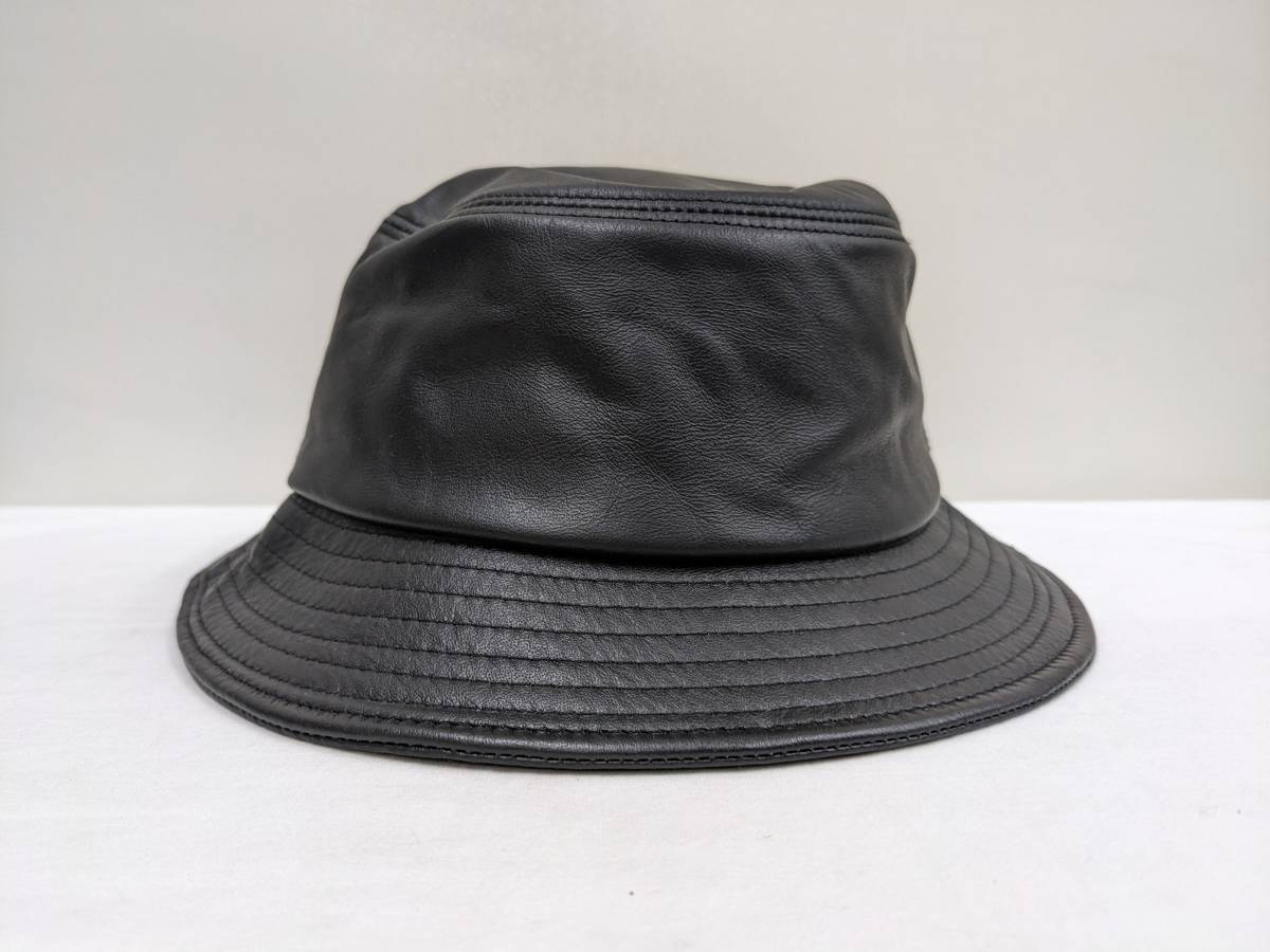 Ridgewood Caps/リッジウッドキャップ/COWHIDE LEATHER BUCKET HAT/Made in USA/牛革バケットハット/ユニセックス/男女兼用_画像2