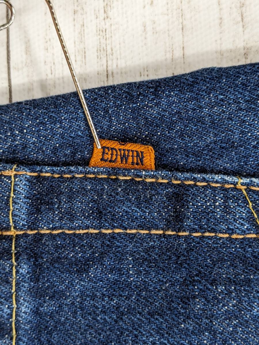 EDWIN/ Edwin /505X/ Vintage / Denim брюки / джинсы / сделано в Японии / orange tab/ кожа patch / красный уголок / cell bichi/W31×L34/ индиго темно-синий 