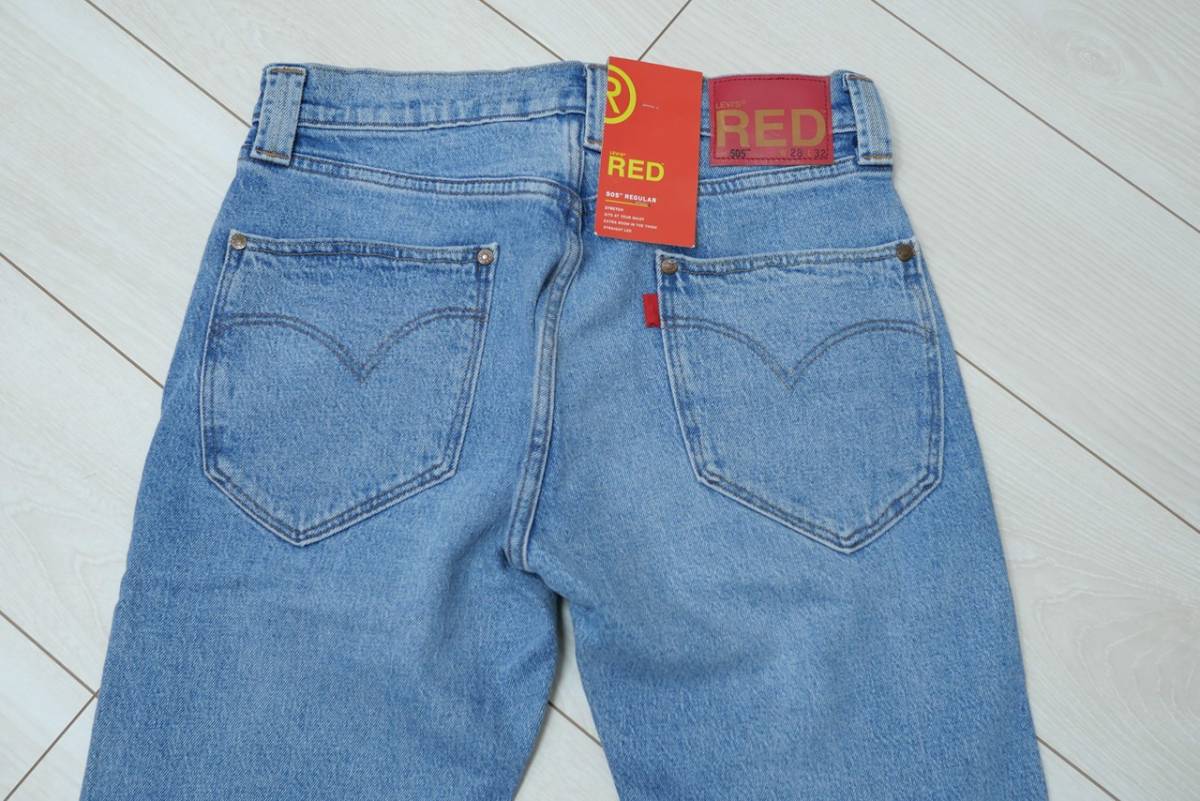 新品リーバイスA2692-0003 W28 Levi's Red LR 505 レギュラー FRONTWATER BLUE インディゴ・ライトユーズド ストレッチデニム_画像6