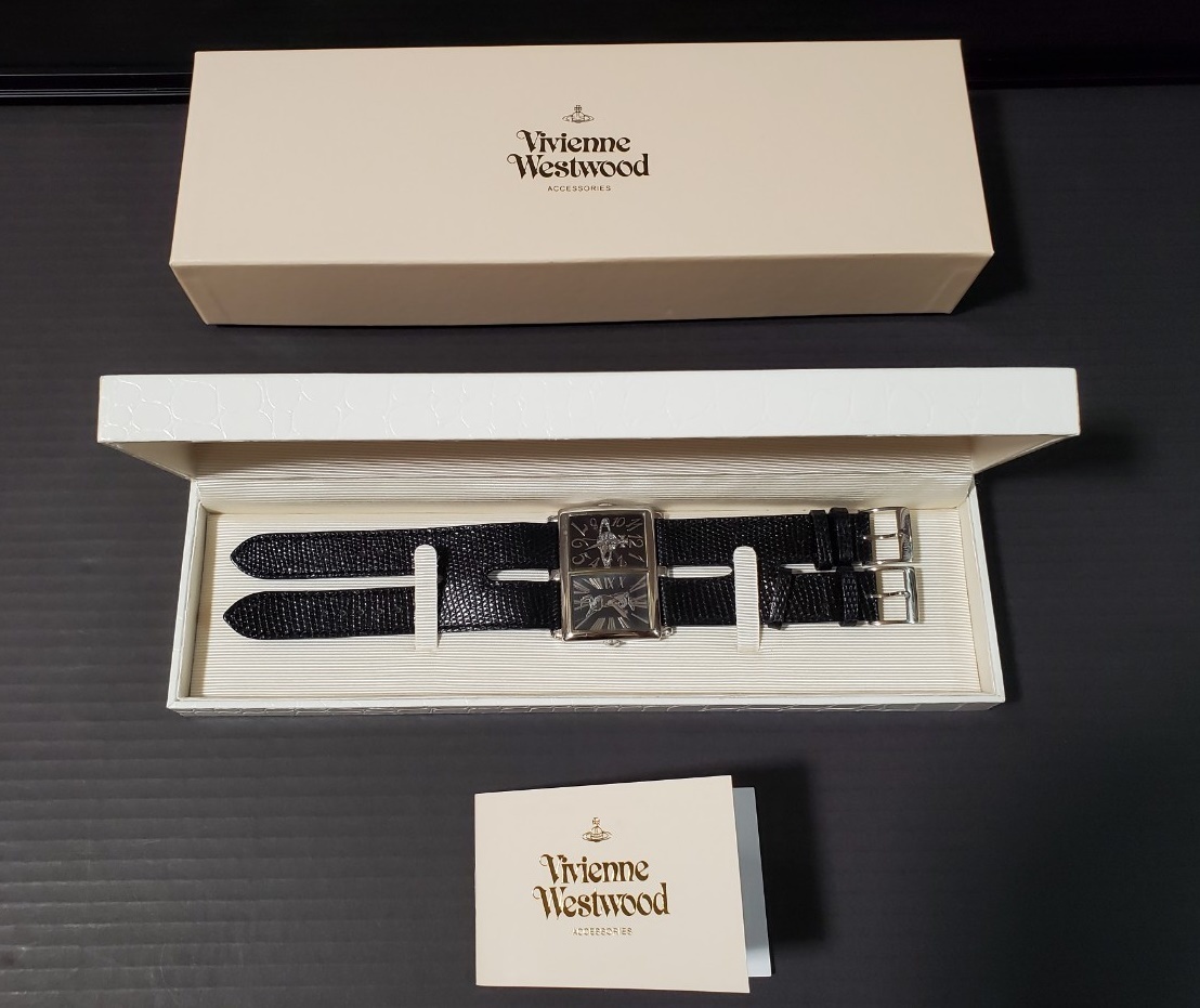 □Vivienne Westwood ヴィヴィアン ウエストウッド ダブルフェイス VW-8042 9396 腕時計 クォーツ 時計ケース,箱付き_画像1