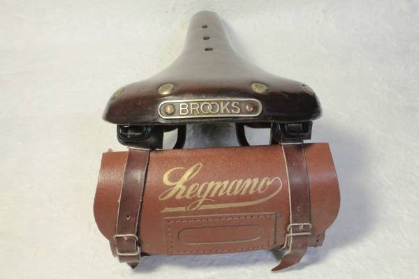 100%品質 VINTAGE 希少 LEGNANO 茶 レニアーノサドルバック BAG SADDLE ビンテージパーツ
