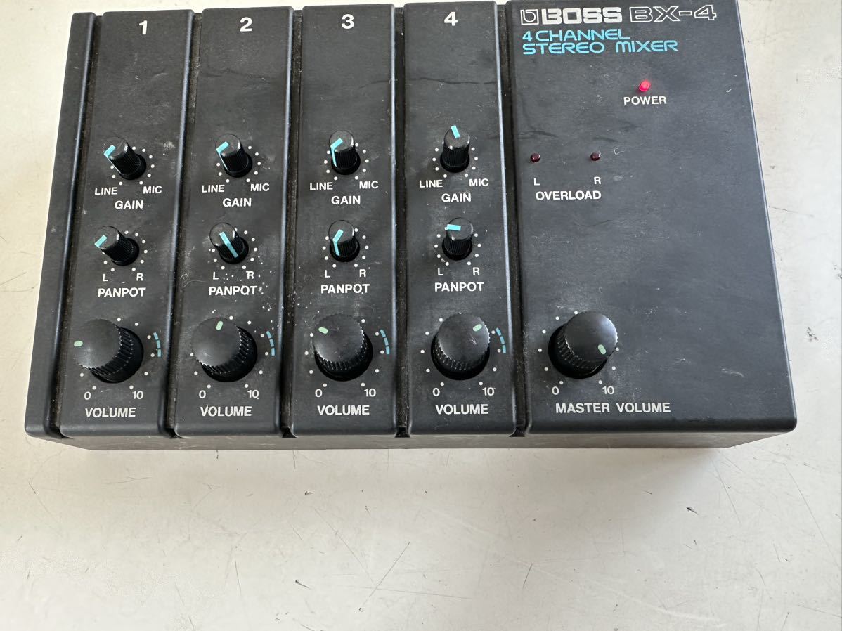 BOSS 4CHANNEL STEREO MIXER BX-4 本体のみ_画像2