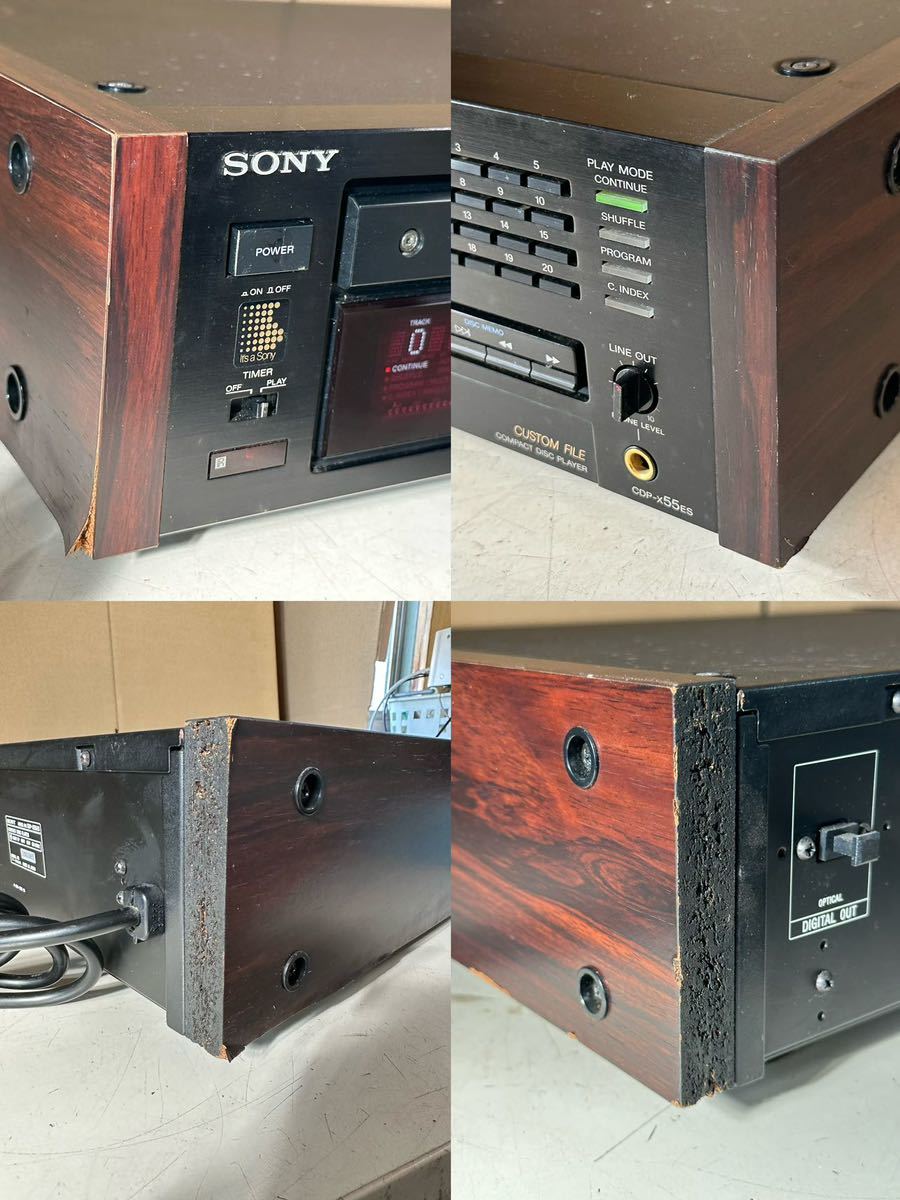 SONY ソニー CDP-X55ES CDプレーヤ 通電/ジャンク_画像9