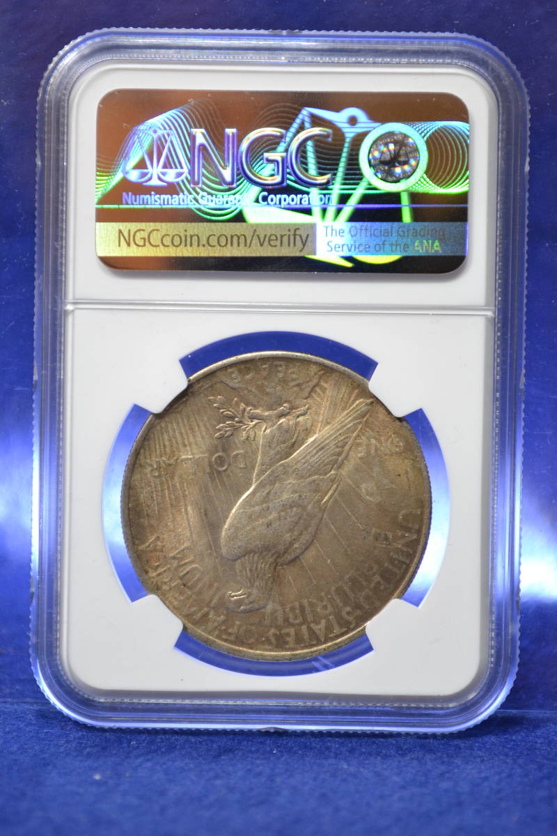 ◆100THアメリカラベル◆MS62 1924 ピースダラー 1ドル 銀貨 NGC鑑定 シルバー 100年の歴史 アンティークコインモダンPCGS 168_画像2