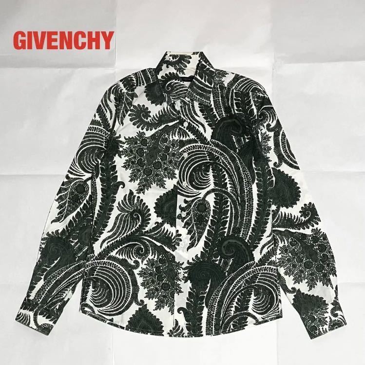 全品送料無料】 【希少】GIVENCHY ジバンシー 総柄シャツ 長袖シャツ