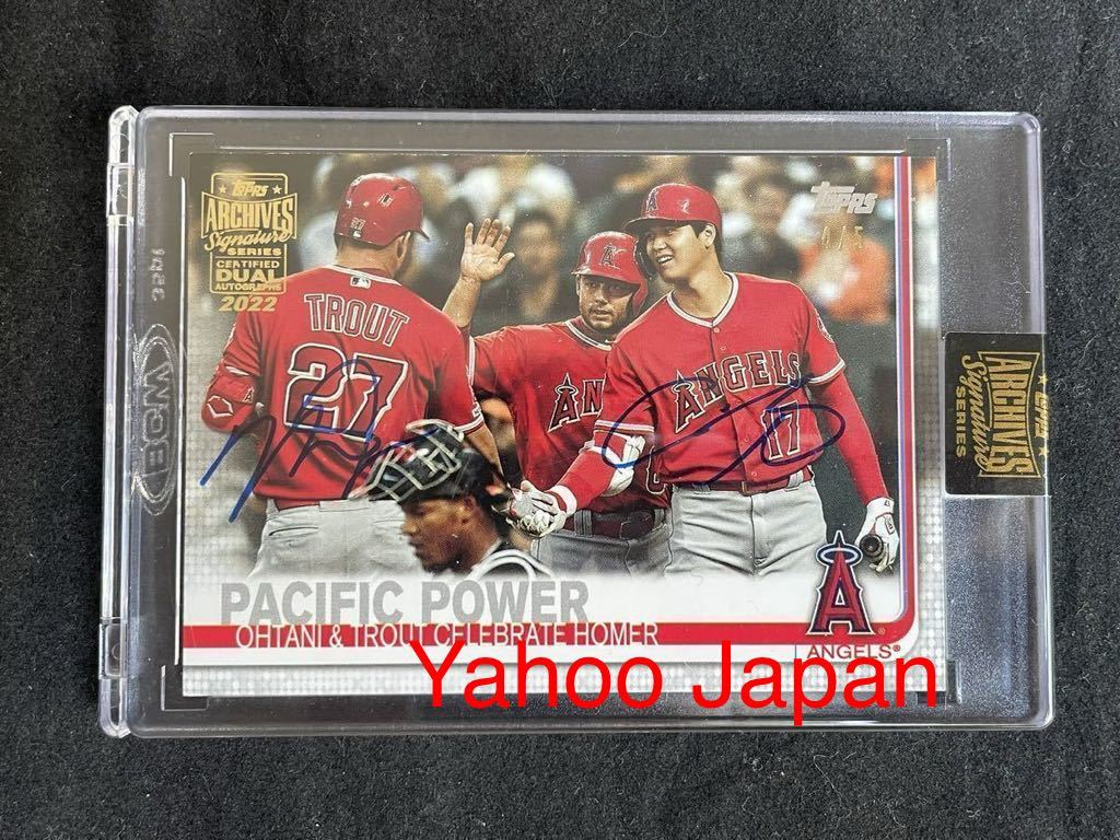 Topps Archives Signatures MLB 2022 大谷翔平 マイク・トラウト 直筆