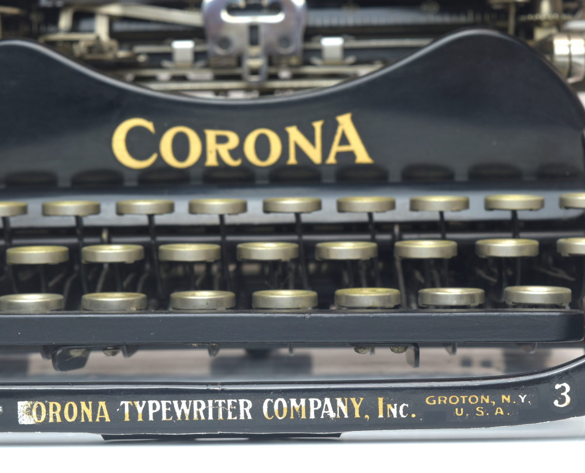 【趣楽】 ＵＳＡ製　ＣＯＲＯＮＡ　Ｍodel３　タイプライター　１９１７年頃　可動　幅２７，３ｃｍ　重量約３ｋｇ　Ｈ１９５１_画像7