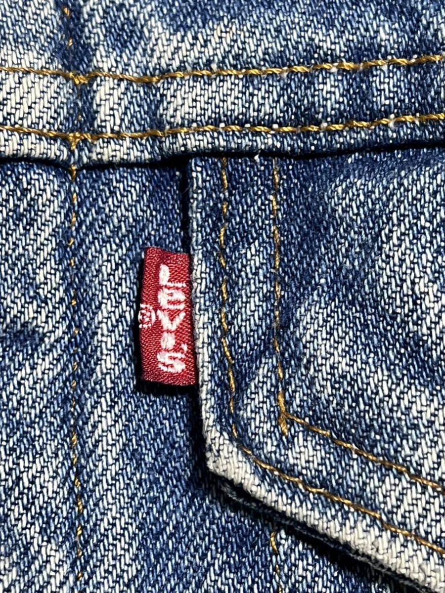 80s Levi's 71506 ヴィンテージ デニムジャケット ブランケット付き 40 USA製 リーバイス Gジャン スモール e _画像6