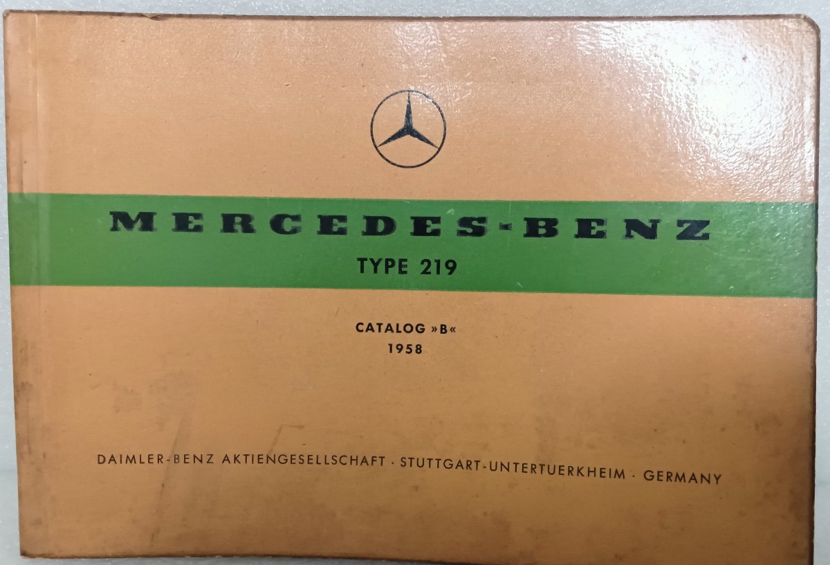 メルセデスベンツ 1958年 W105 219 パーツリスト 分解書 整備書