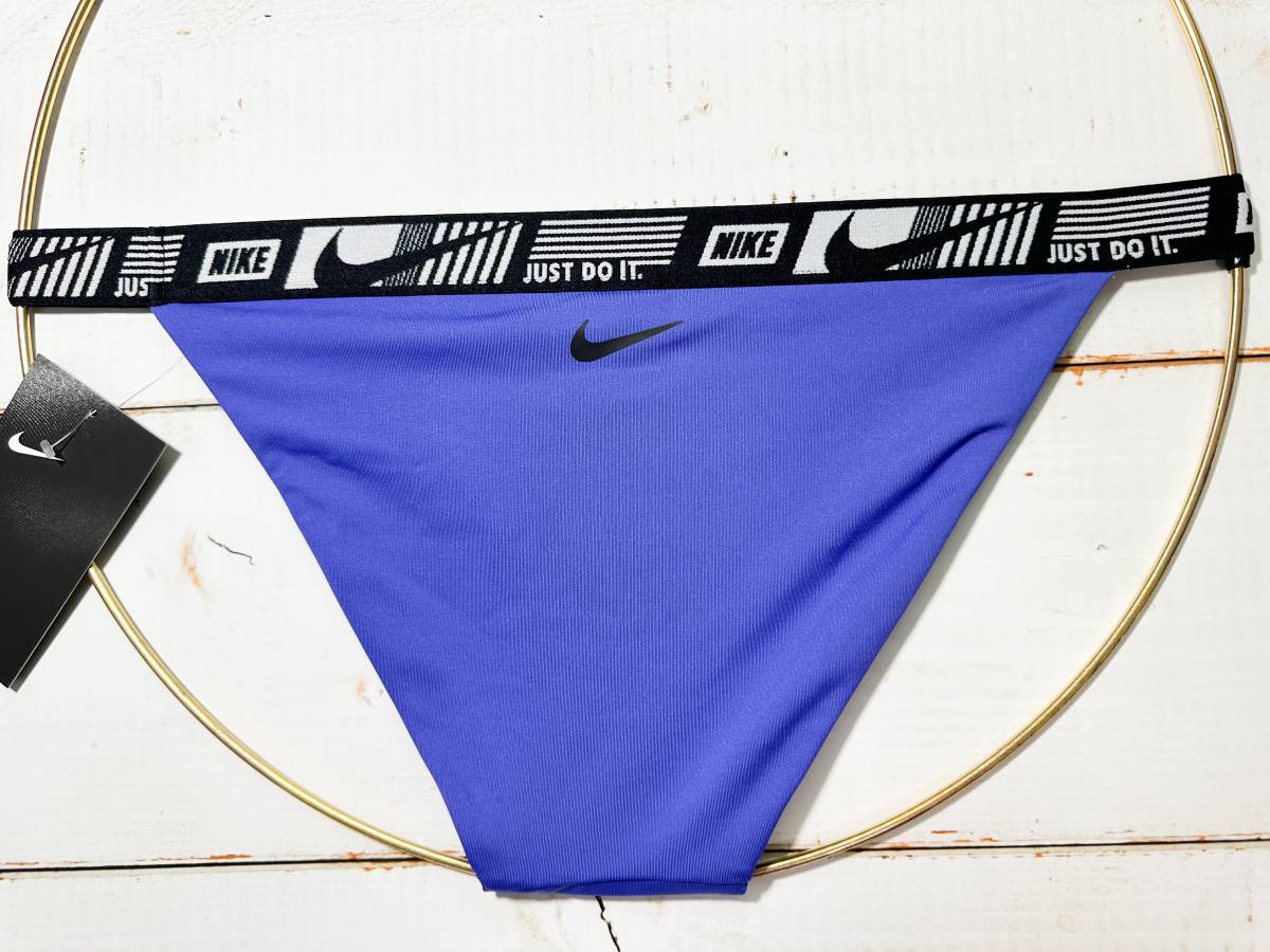 【即決】Nike ナイキ 女性用 ビーチバレー ビキニ ショーツ 水着 ブルマ Logo Sapphire 海外XS