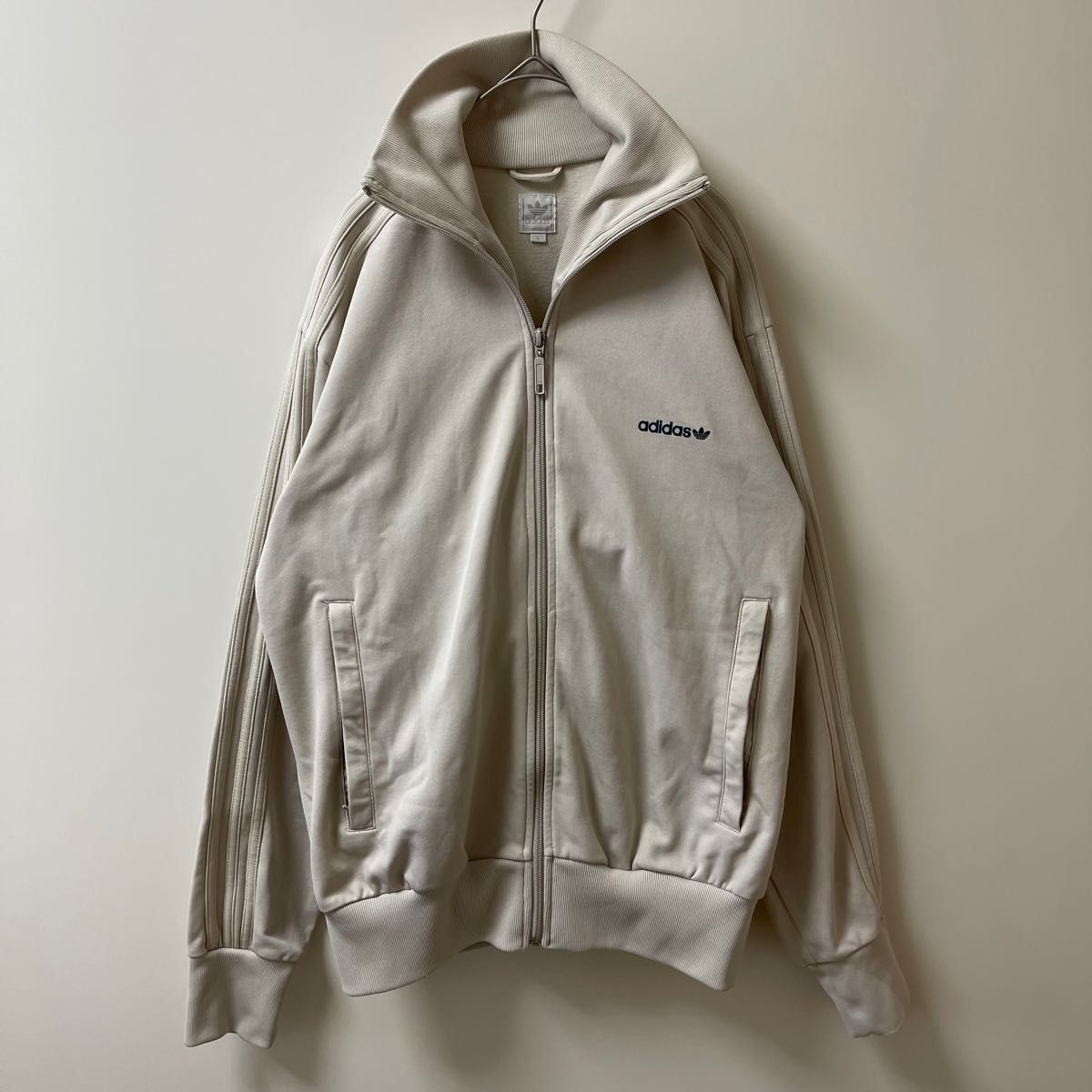2XL 美品】アディダス古着トラックジャケット生成色ジャージ 2XL 美品】アディダス古着トラックジャケット生成色ジャージ