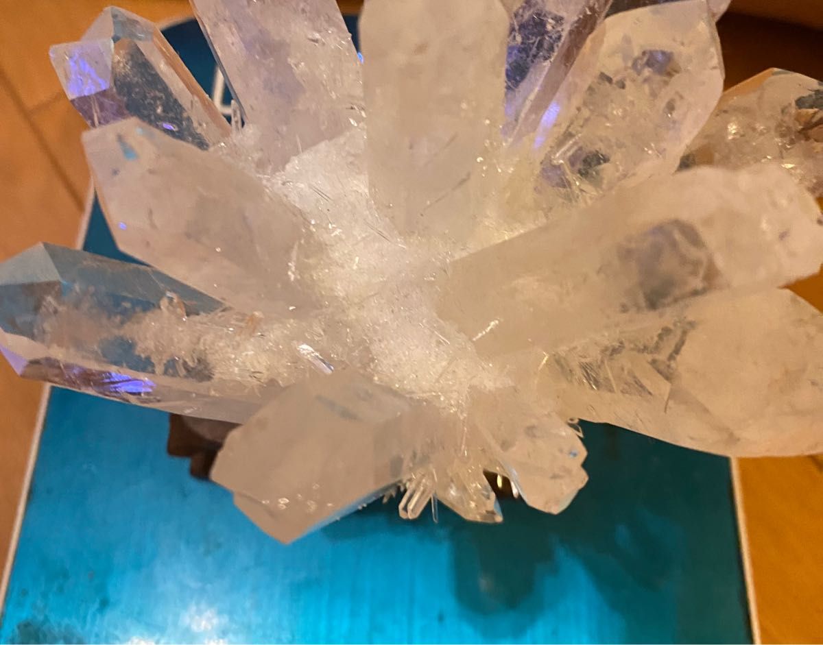 クリスタル 水晶クラスター 天然石 約413g