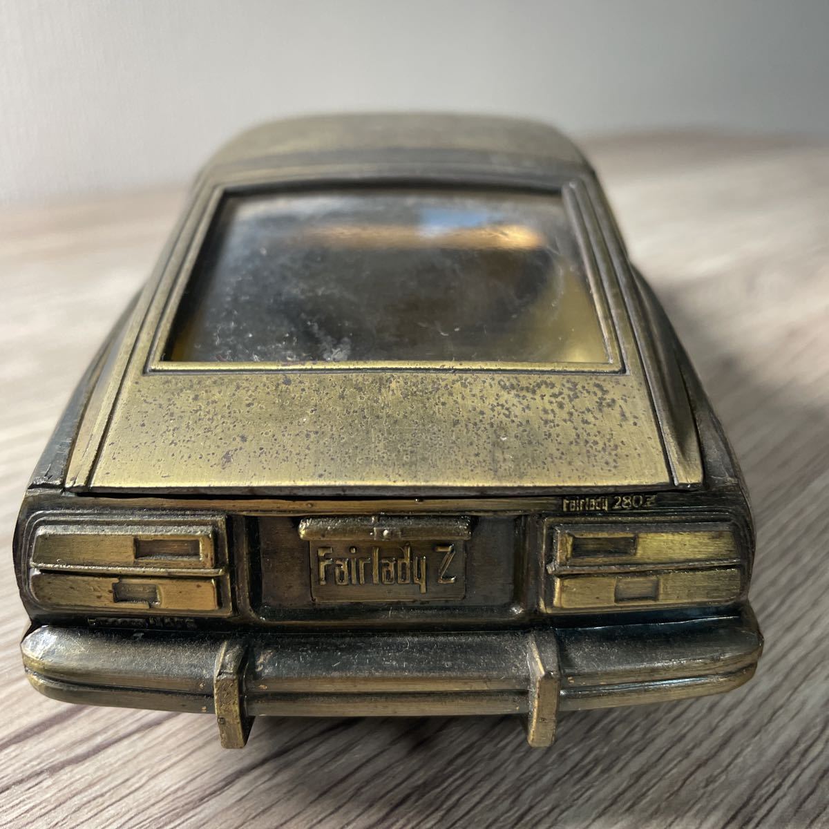  retro made of metal copper NISSAN Nissan Fairlady 2800Z cigarette case minicar cigarettes ..
