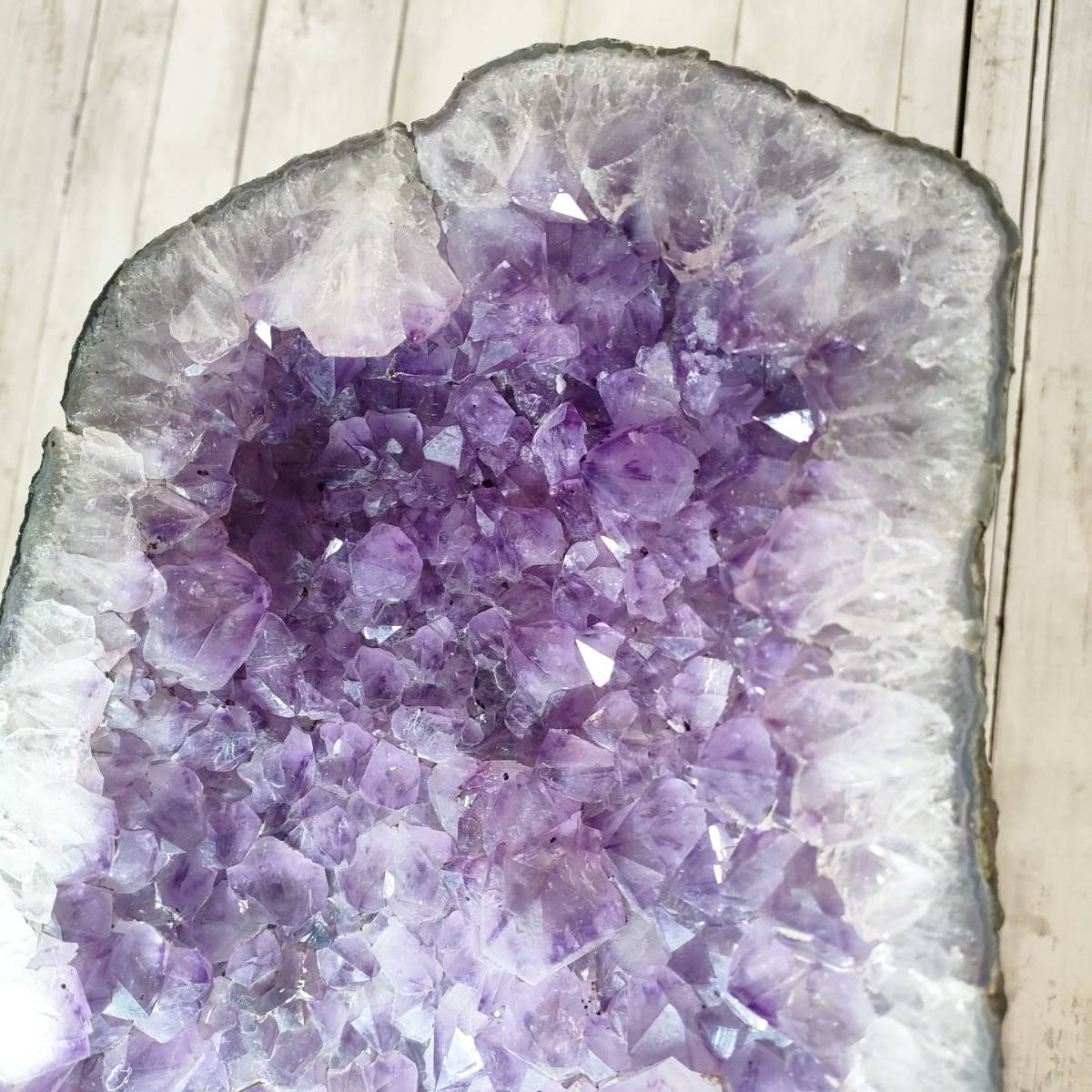 アメジストドーム 約２３Kg 紫水晶 原石 パワーストーン 置物 インテリア 【14185_画像2