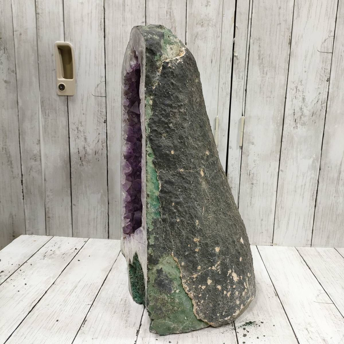 アメジストドーム 約２３Kg 紫水晶 原石 パワーストーン 置物 インテリア 【14185_画像6