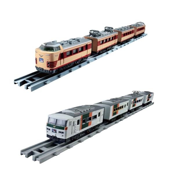 新品 2種セット プラレール リアルクラス 185系特急電車 ( 踊り子 ・湘南ブロック色) & 485系特急電車 ( 雷鳥 ) JR takara 送1050円～_商品見本