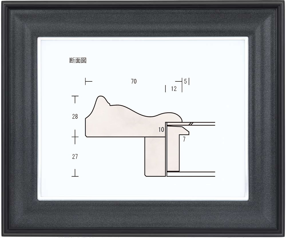 額縁 油彩額縁 油絵額縁 木製フレーム 飛鳥マットなし スターダスト アクリル サイズF4号_画像1