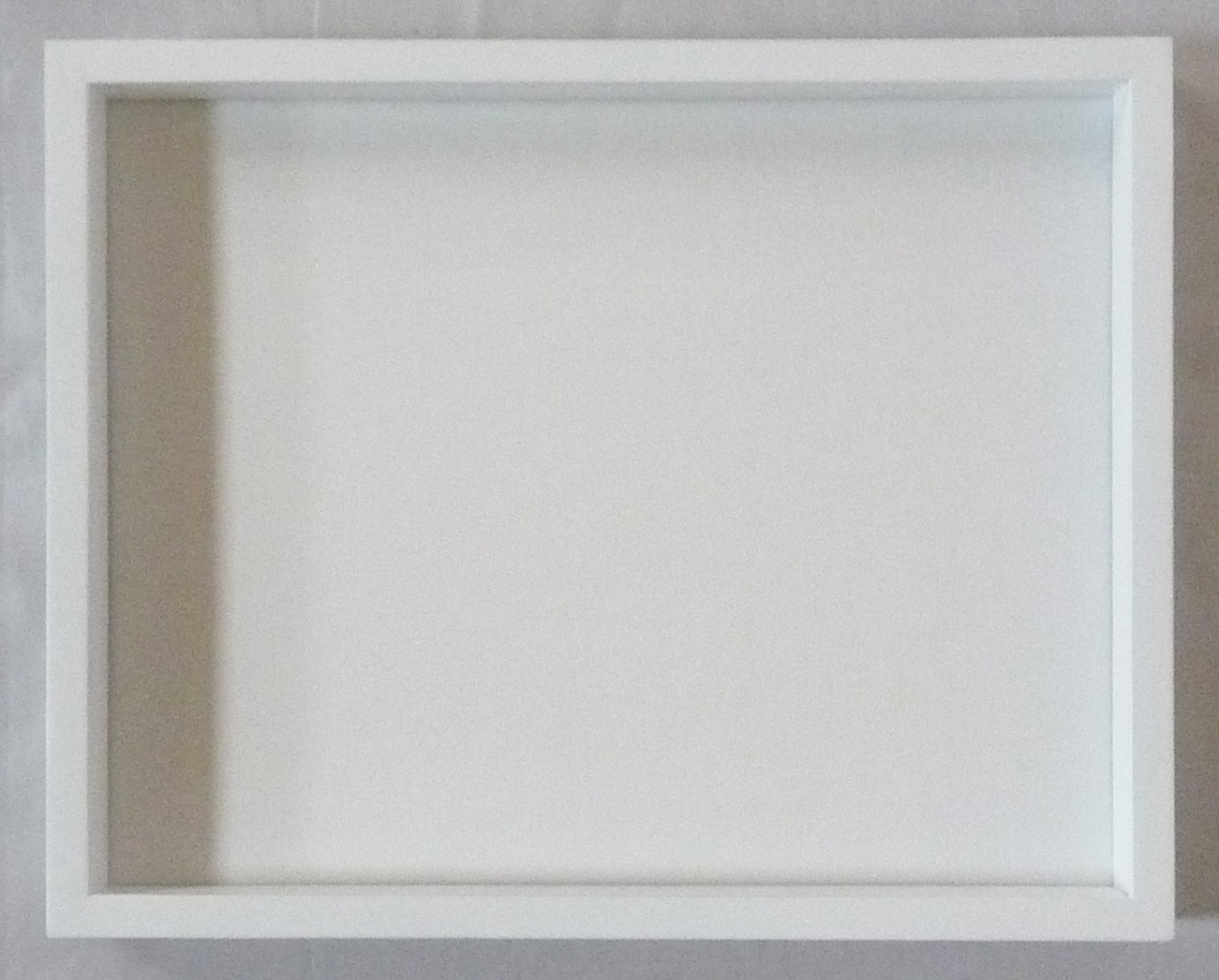 油絵用 額縁 木製フレーム K-BOX 白 サイズM4号_画像3