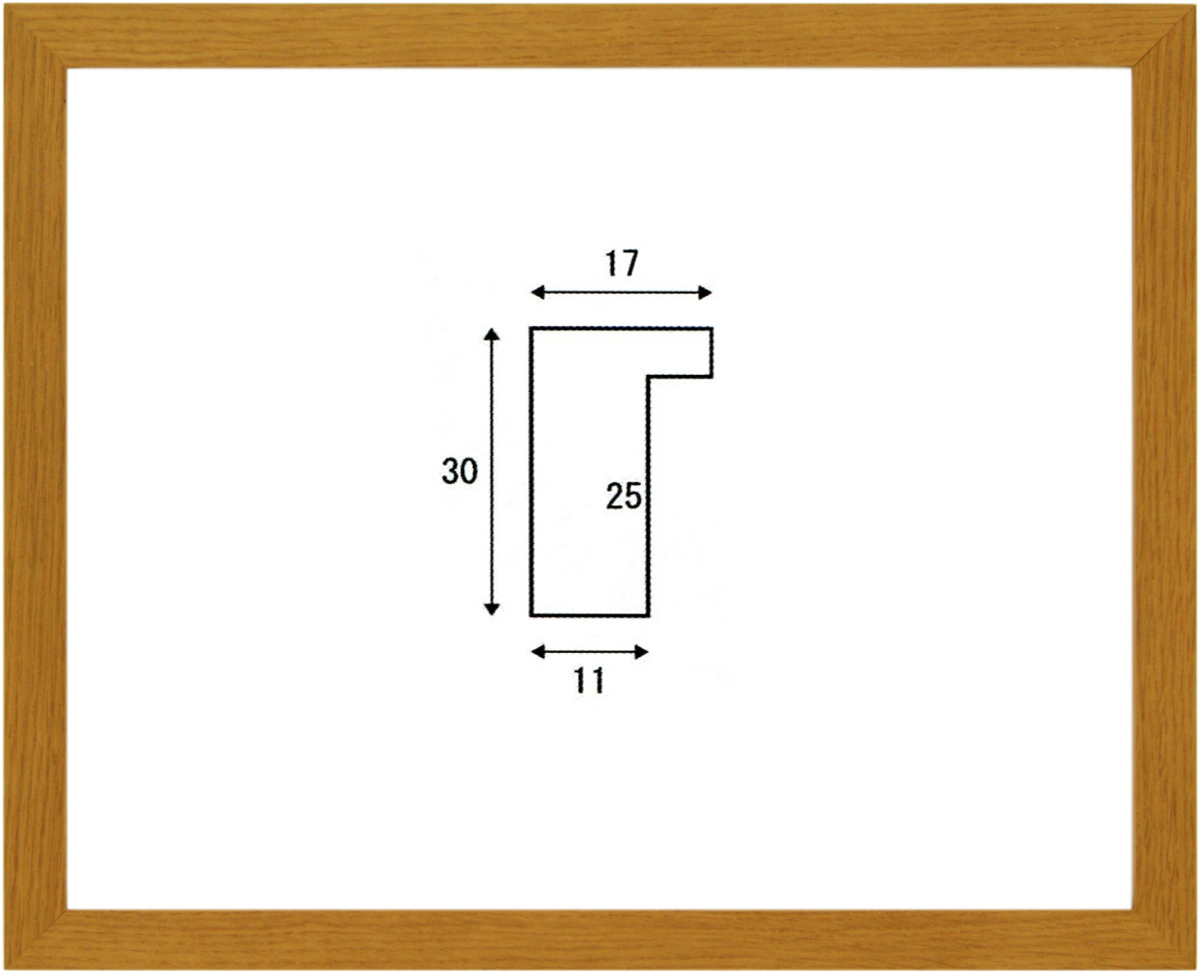 正方形の額縁 木製フレーム オーク17 200角 （ 20角 ）サイズ_画像1