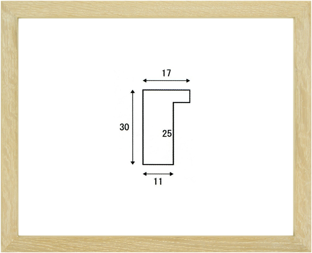 デッサン用額縁 木製フレーム オーク17 大衣サイズ_画像1