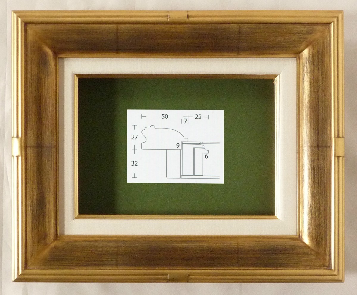 額縁 油彩額縁 油絵額縁 木製フレーム 井桁 金 サイズM3号 額縁 油彩額縁 油絵額縁 木製フレーム 井桁 金 サイズM3号