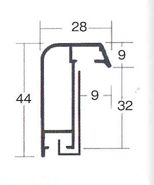 油絵用 アルミ額縁 仮縁 6572（プット２８） P8号 ステン ( シルバー系 )_画像2