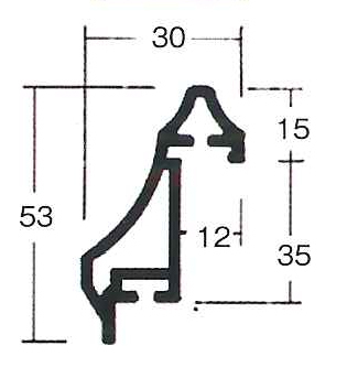 油絵用 アルミ額縁 仮縁 6556（菊型） F0号 ステン ( シルバー系 )_画像2