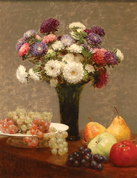 絵画 複製名画 キャンバスアート 世界の名画シリーズ アンリ・ファンタン・ラトゥール 「 テーブルの上の果花と果物 」 サイズ 25号_画像1
