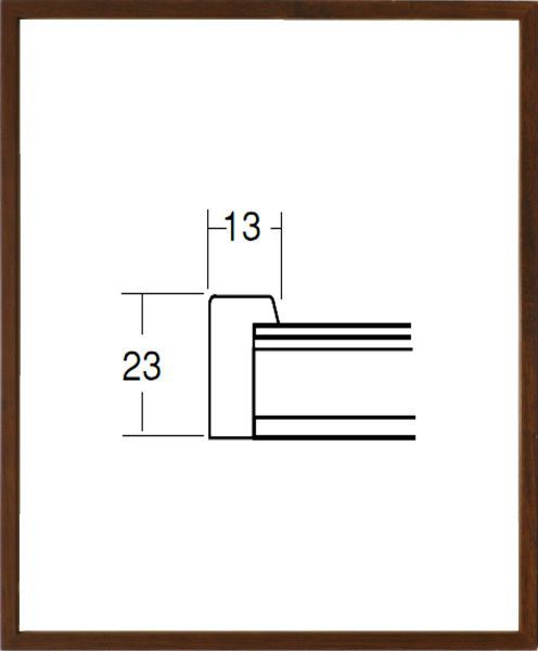 デッサン用額縁 木製フレーム 5767 四ッ切サイズ ブラウン_画像1
