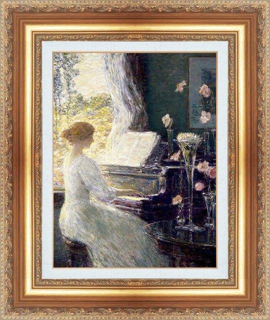 絵画 額縁付き 複製名画 世界の名画シリーズ チャイルド・ハサム
