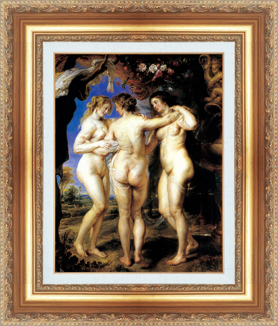 絵画 額縁付き 複製名画 世界の名画シリーズ ポール・ゴーギャン 「 三美神 」 サイズ 10号