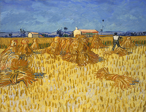 絵画 複製名画 キャンバスアート 世界の名画シリーズ ヴィンセント・ヴァン・ゴッホ 「 プロヴァンスの収穫 」 サイズ 10号