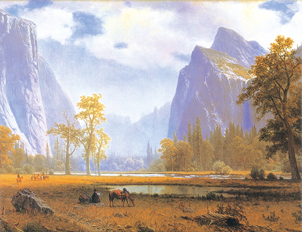 絵画 複製名画 キャンバスアート 世界の名画シリーズ ビアシュタット 「ヨセミテ渓谷」 サイズ 25号