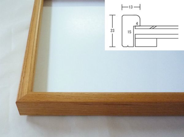 デッサン用額縁 木製フレーム Ｌ型 八ッ切サイズ_画像3