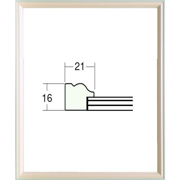 木製フレーム デッサン用 額縁 5654 三三サイズ パールブルー_画像1